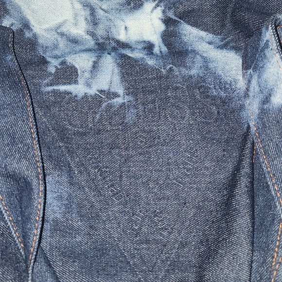 VINTAGE GUESS JEAN MANUFACTURER TIE DYE REVERSE WEAVE DUFFLE BAG 17" WIDE - Picture 15 of 16